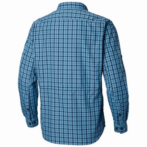 Columbia Silver Ridge™ 2.0 Plaid Långärmad Tröja Herr Marinblå (GFTOB8043)